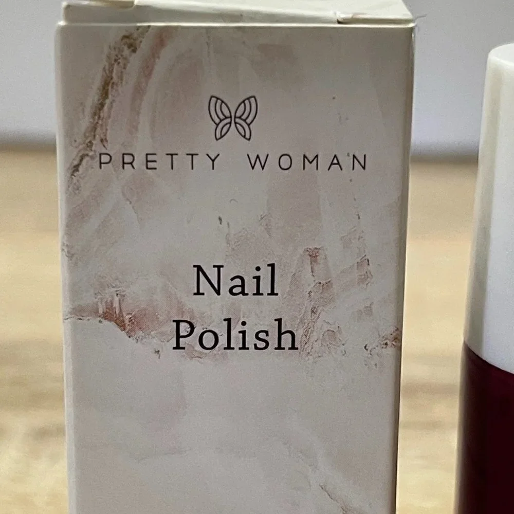 Pretty Woman BNIB Deep Red Burgundy Dont Be Jelly Cruelty-Free Vegan Nail Polish